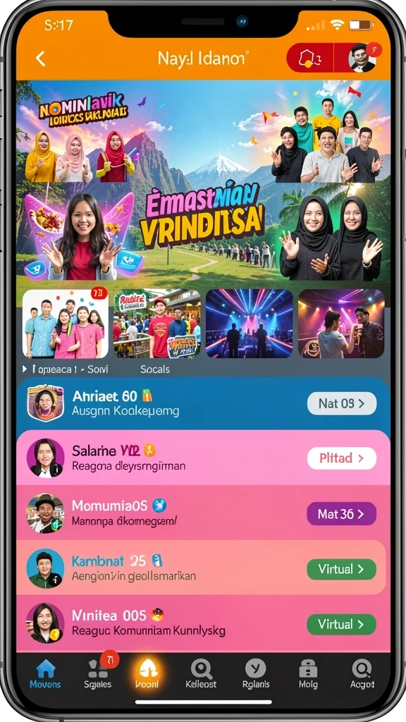 8id - Gambaran antarmuka awal aplikasi 8ID yang menarik.
