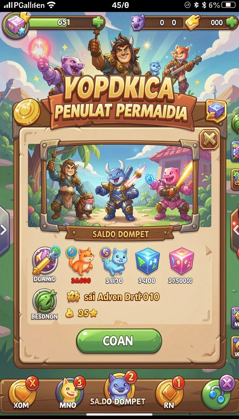 8qr - Tangkapan layar menunjukkan antarmuka permainan yang intuitif.