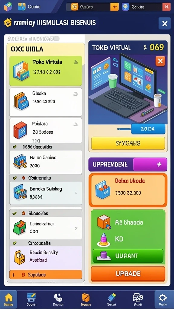 h03 - Tampilan awal yang menarik dengan berbagai pilihan karakter.