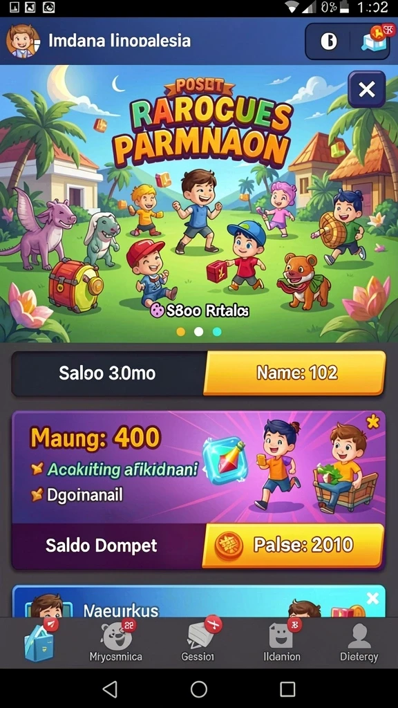 playwin - Tampilan antarmuka yang intuitif dan ramah pengguna.