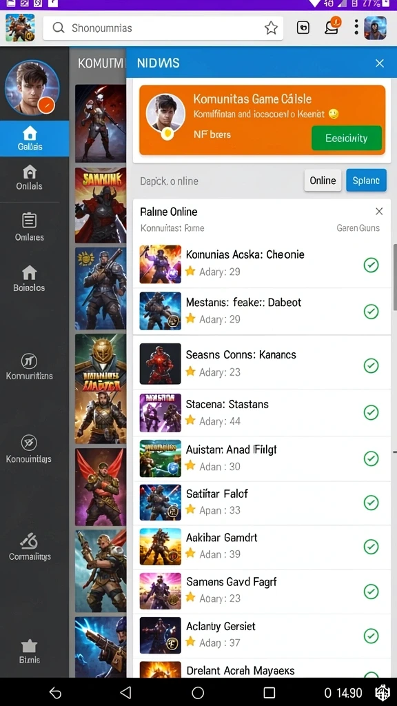 qqstar - Tampilan awal aplikasi QQSTAR yang menarik dan interaktif.